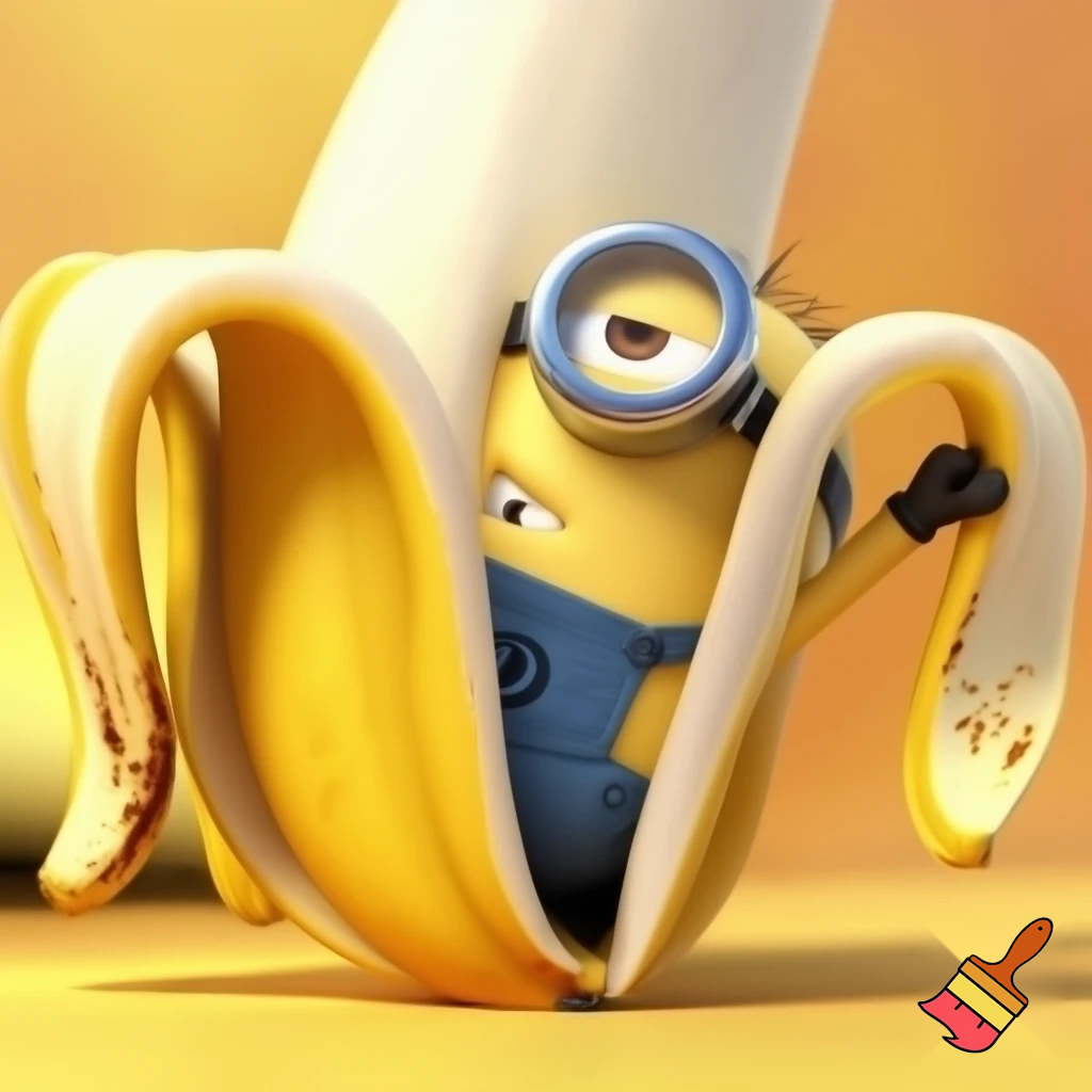 Minion inside a banana
