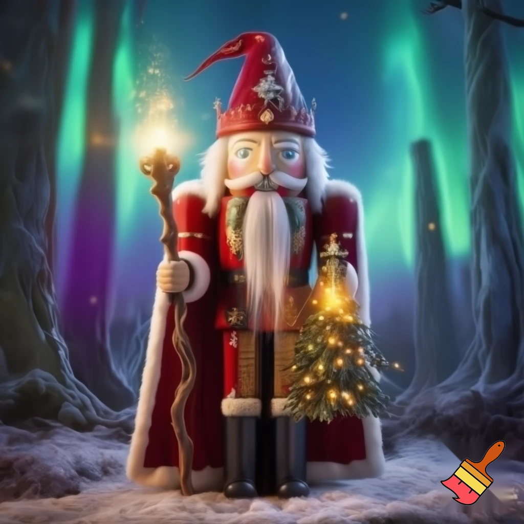 A wizard Nutcracker Santa Claus Nutcracker