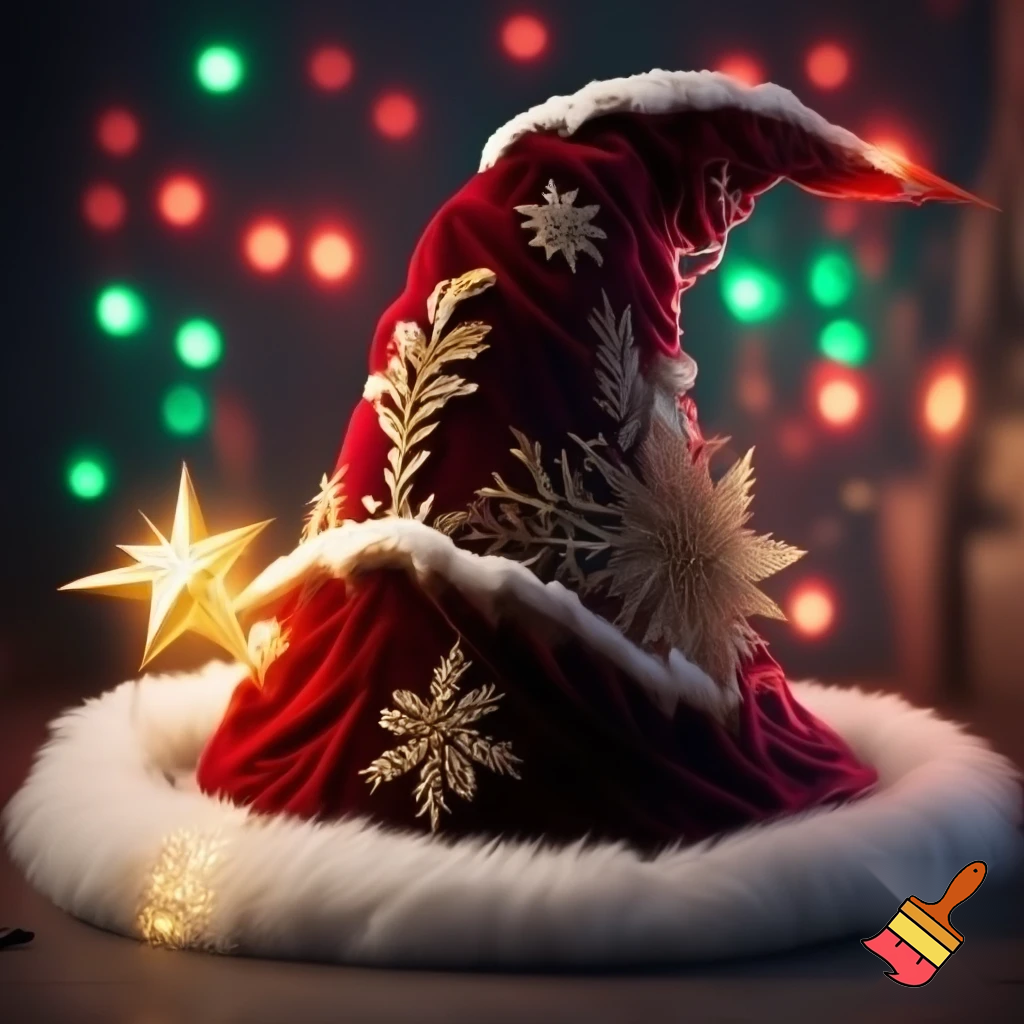Christmas wizard hat
