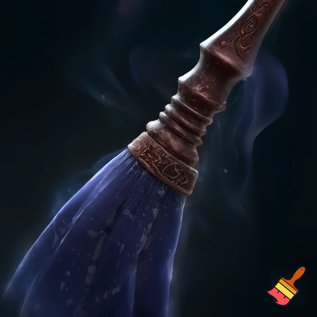 Magical broomstick velvet