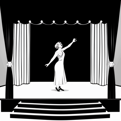 Illustrazione stile cartoon anni 1920/1930, ispirata ai primi cortometraggi animati in bianco e nero. Un palcoscenico teatrale vintage con tende pesanti ai lati e pavimento in legno. Al centro, un cantante in abito elegante anni ’30 (frac o completo con papillon), posa esagerata e dinamica, microfono vintage su asta.

Intorno e dietro di lui esplode il caos: simboli della sfortuna in stile cartoon – scala rotta, specchio incrinato, gatto nero con schiena arcuata, numero 13 grande e storto, ferro di cavallo capovolto, ombrello aperto al chiuso, corvo appollaiato su una luce del palco. Oggetti che cadono dall’alto (secchi, luci, corde intrecciate).

Espressioni esagerate, linee spesse, animazione “rubber hose”, movimento fluido, deformazioni elastiche, prospettiva leggermente distorta. Atmosfera comica e surreale.

Colori limitati o bianco e nero con effetto pellicola vintage, grana, piccoli graffi da film d’epoca, illuminazione teatrale drammatica con forti contrasti.

Stile ispirato ai cartoon americani degli anni ’20/’30, look retrò, divertente ma caotico.