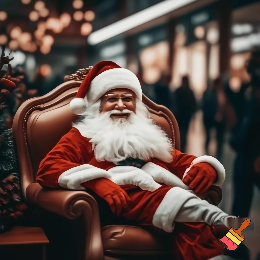 Santa Claus chair💫🌠⭐️🌟 Santa Claus shopping centre shopping centre chair Santa Claus chair