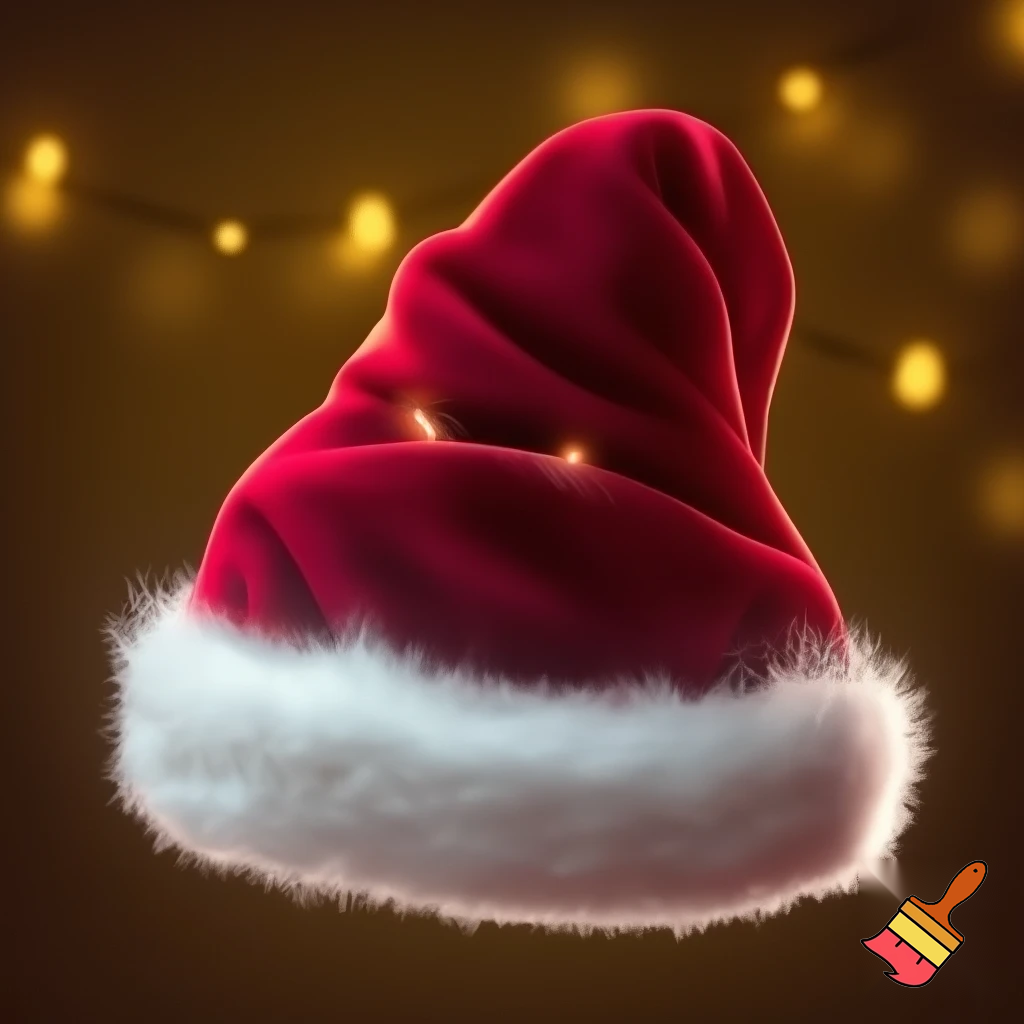 Christmas hat, Santa Claus hat velvet hat offensive hat