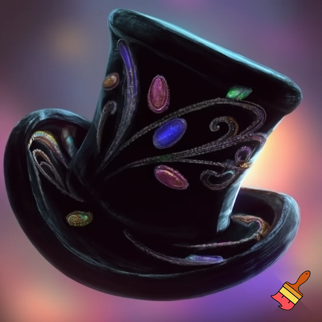 Willy Wonka top hat velvet black and velvet Willy Wonka patterns Easter pattern