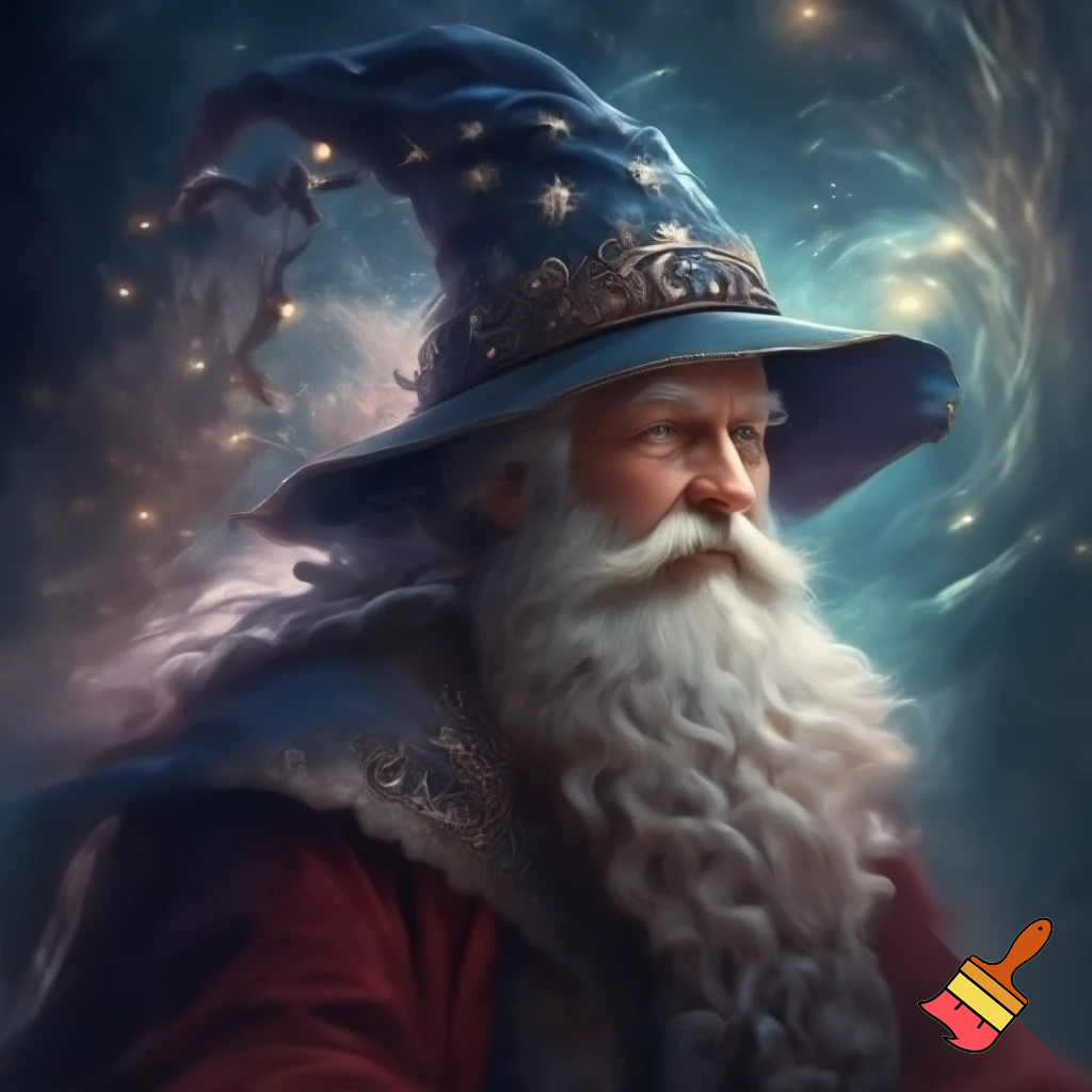 Wizard Santa Claus hat