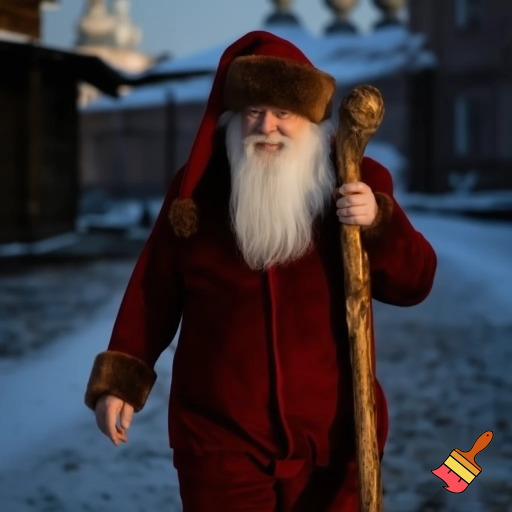 The Russia, Santa Santa Claus, the real Santa Claus walking stick star real Santa Claus