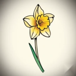 march birth flower tattoo