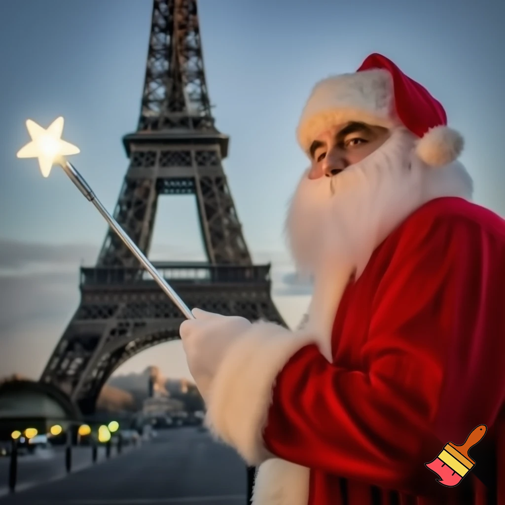 Paris Santa Claus with his magic wand with the star Disneyland Disneyland