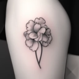 february birth flower tattoo
