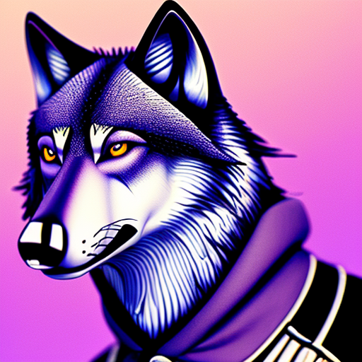 A PHONK wolf cannabis