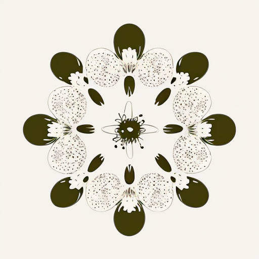 eine Vektorgrafik von einer stilisierten Mandelblüte in minimalistischem Design. Die Charakteristik einer Mandelblüte soll erhalten bleiben. Mit einer oder zwei Farben so dass es gut geplottet und auf Textilien gedruckt werden kann?