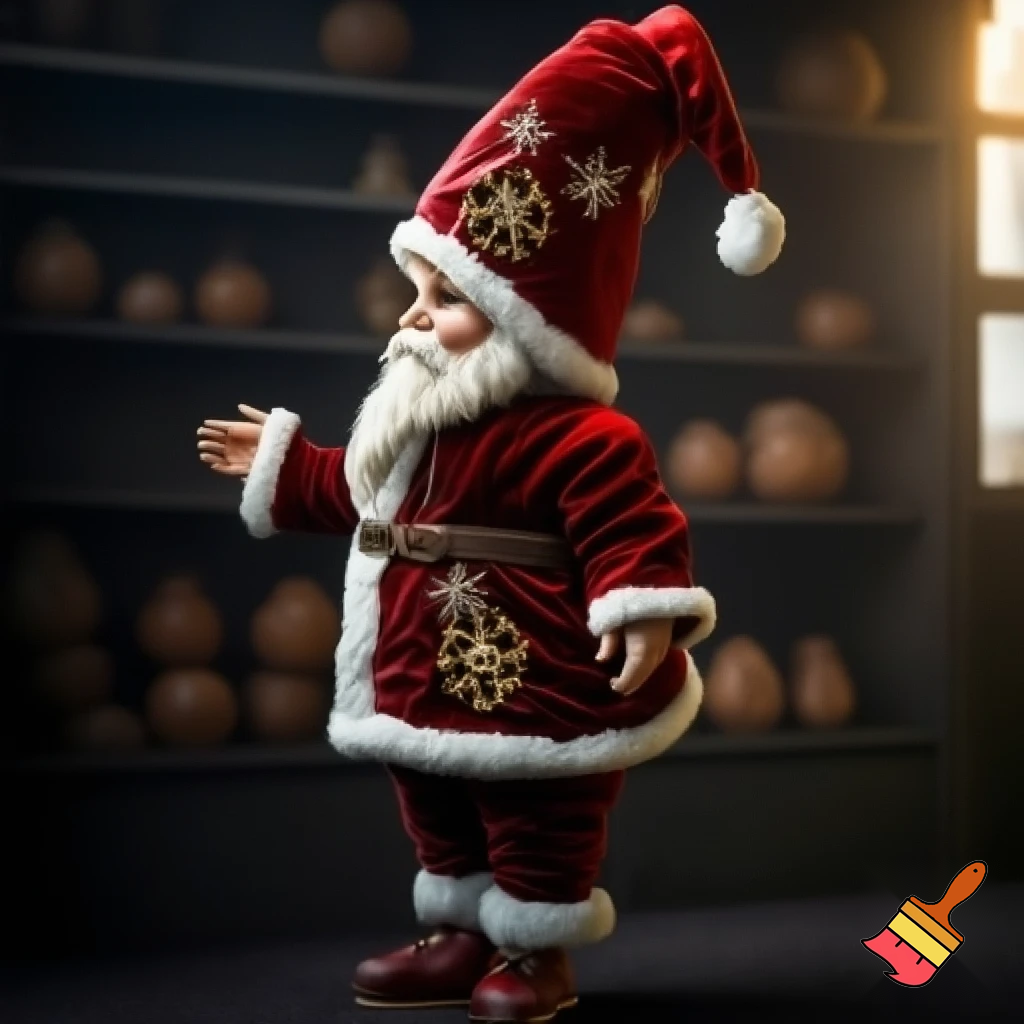 A wizard jacket Christmas jacket Santa Claus wizard Christmas shoes Christmas wizard hat a large one