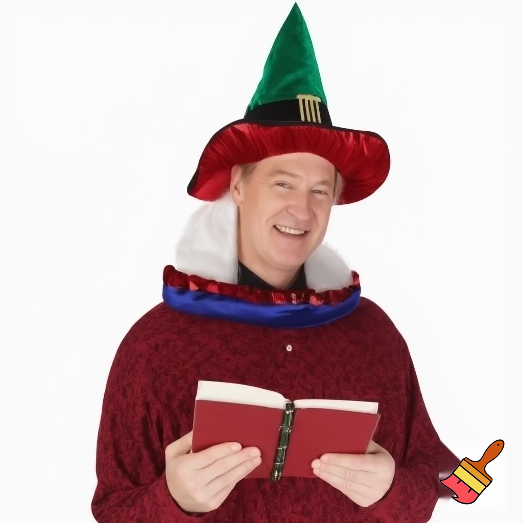 Christmas wizard hat read velvet