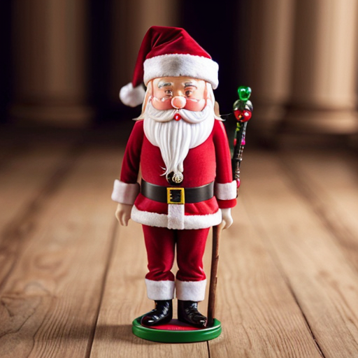 Nutcracker Santa Claus Nutcrackerh wizard Santa Claus magic stick magic walking stick