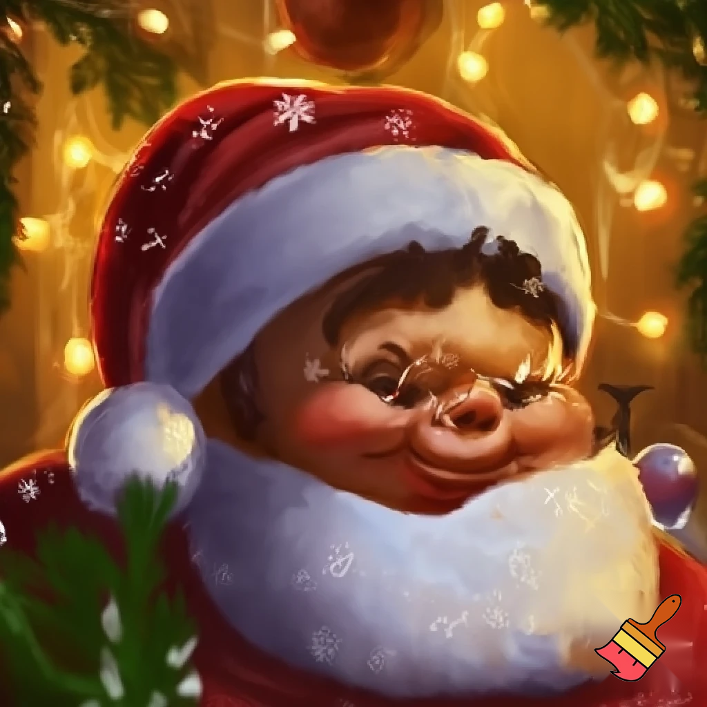 Christmas with a hat