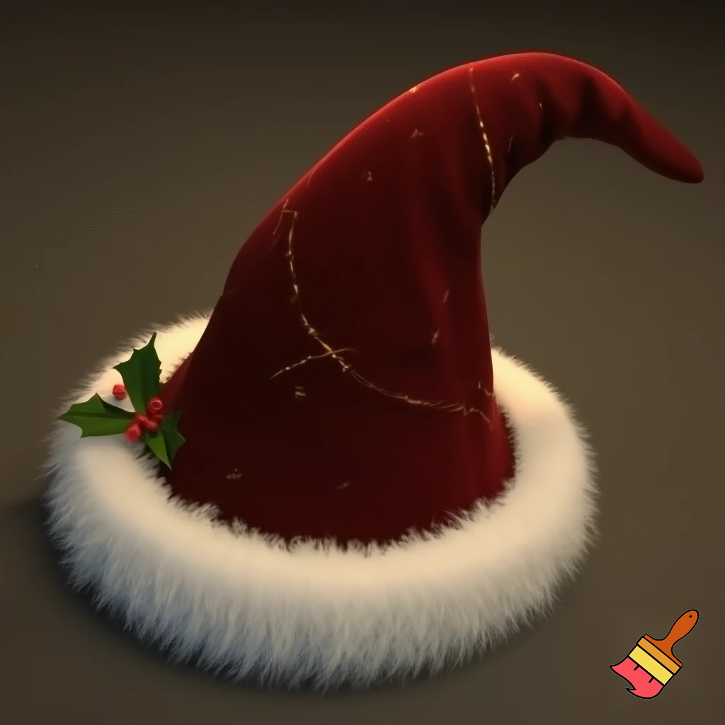 Christmas wizard hat