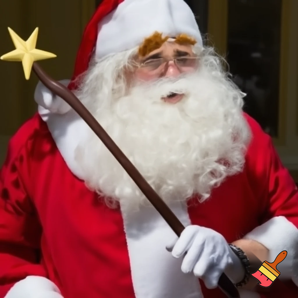 Santa Claus Pennwell Disney🇫🇷 wizard Santa Claus Santa Claus real person Disneyland Paris Santa Claus in Paris the wizard💫🏰 a wizard hat Magic Star wand Santa Claus hat wizard Santa Claus hat⭐️