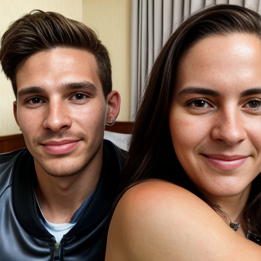 Goretzka and Vanessa at the hotel 
