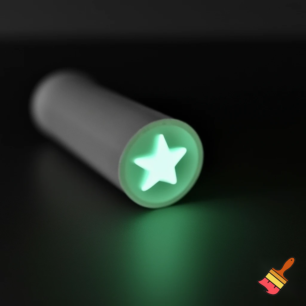  A glue stick magic one star glow in the dark