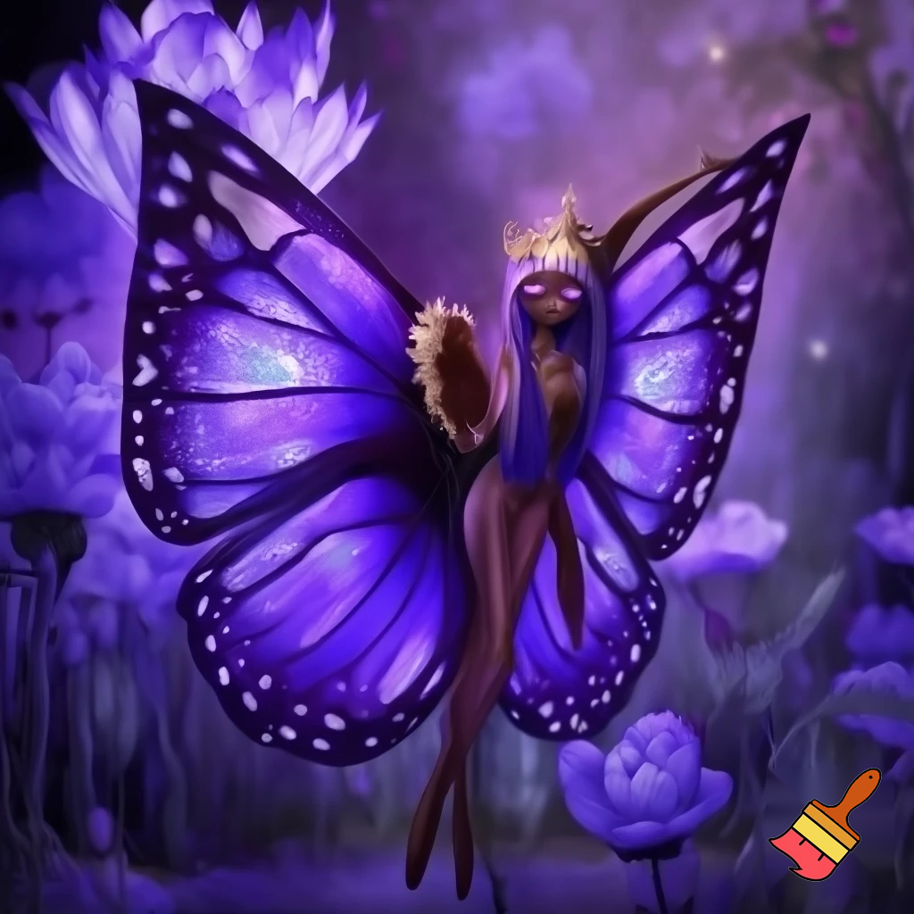 Poppy playtime oc princress lady butterfly purple