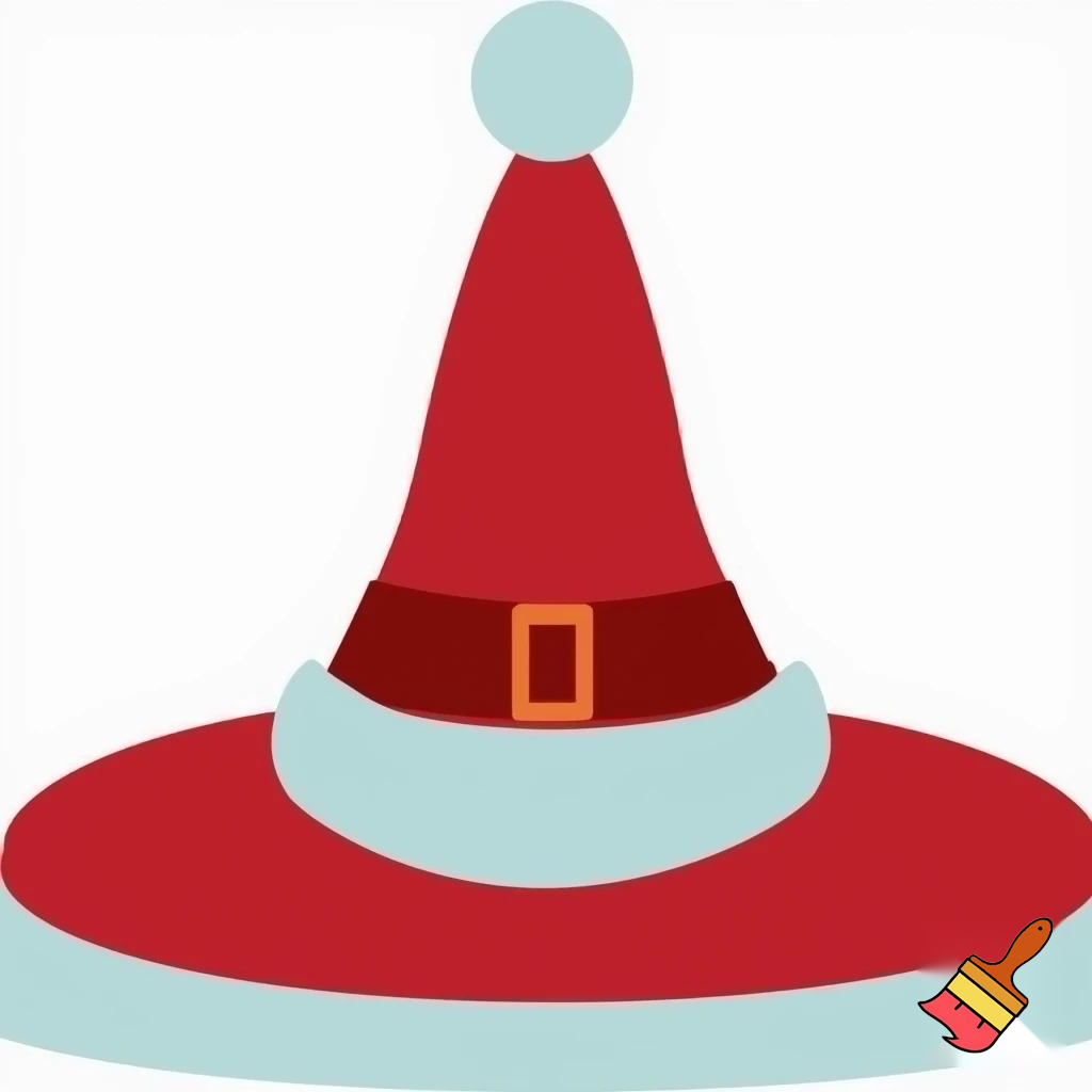 A wizard hat Christmas hat Santa Claus hat a hat
