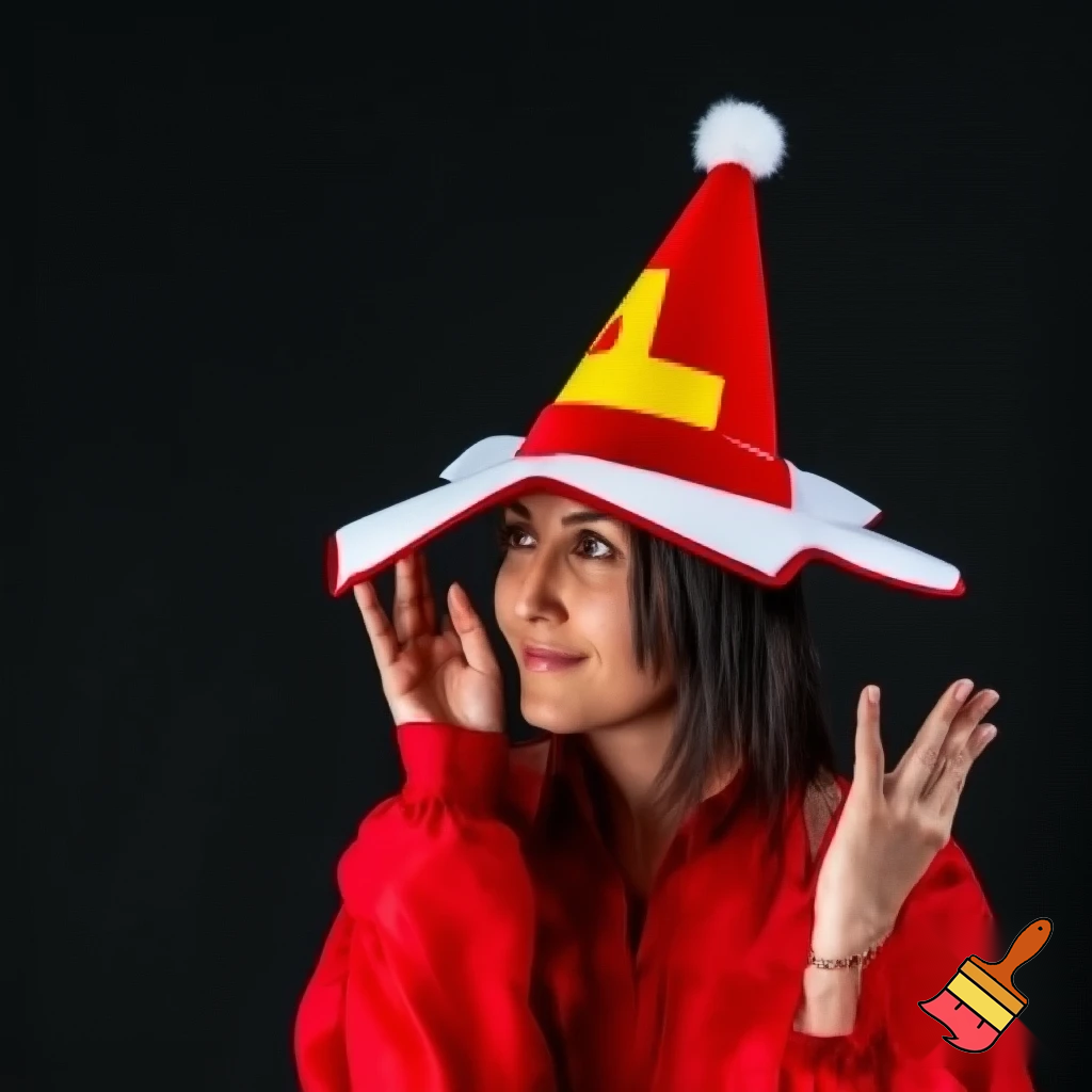 Christmas wizard hat, special costume red plane ramp ones big wizard hat Christmas hat