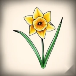 march birth flower tattoo