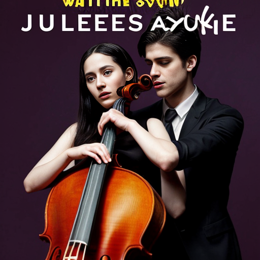 hi i want an alternative book cover for the book not another love song by julie soto. I want a cello couple on stage. with the name of the book and the name of the author 