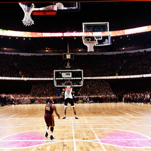 67 guinia pig with lightning with lebron james dunking a basket ball