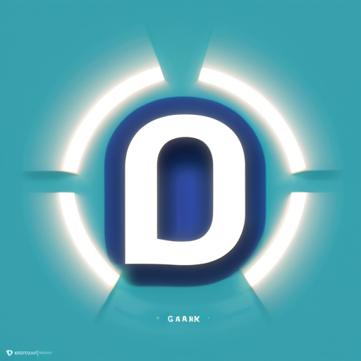 Futuristic blue background inspired by Facebook style, glowing blue gradients, modern digital design, clean tech look. The word "danke" written in the center in white glowing futuristic font, minimalist, high quality