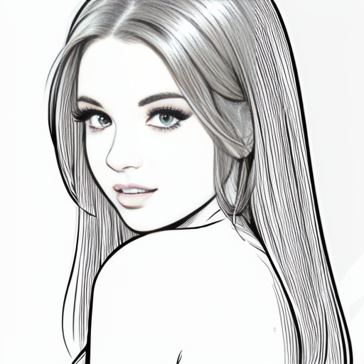 fait la en noir et blanc et plus style manga c une fille cheuveux long et tres 
ebourife 

