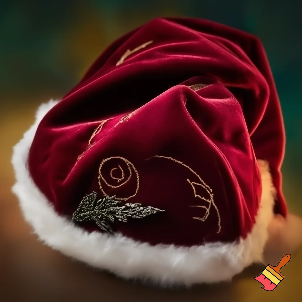 Elf Santa Claus hat velvet Santa Claus elf hat Santa Claus