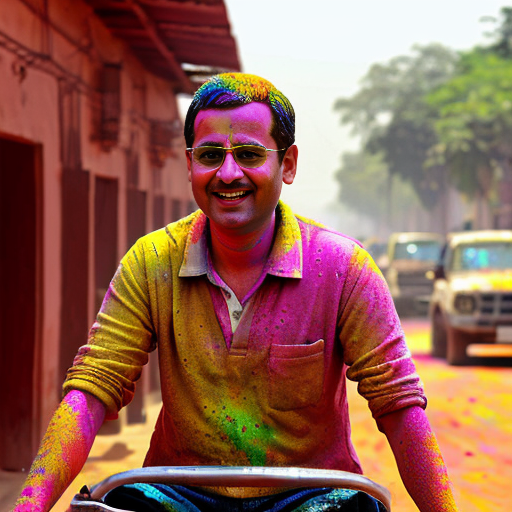 Ultra realistic 8K quality cinematic scene, Indian rural background, dusty village road, mud houses, soft natural daylight.
Center frame: Narendra Modi dressed like a poor villager, wearing simple old faded lungi and sleeveless baniyan, slightly worn-out look, sitting on an old black bicycle, realistic pedaling pose as if riding the cycle, natural motion feel, serious expression, full body visible.
On the left side: Rahul Gandhi wearing rich expensive formal suit (coat-pant), polished shoes, stylish look, holding a colorful pichkari (Holi water gun) in hand, confident expression.
On the right side: Lalu Prasad Yadav wearing premium coat-pant, luxury look, holding a bright pichkari, smiling expression.
All three characters short height proportion (slightly छोटा कद), full body visible, detailed hands and feet visible, realistic skin texture, cinematic depth of field, natural shadows, no cartoon style, no exaggeration, highly detailed fabric texture, realistic lighting, dramatic but natural atmosphere.
--ar 9:16 --ultra realistic --8k --sharp focus --no distortion --no extra fingers --no face change ( पिचकारी बंदूक वाली हो ultra realistic face cartooni na ho )