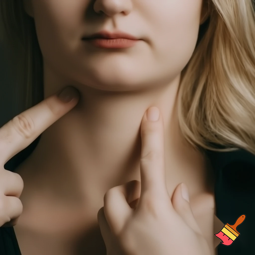 blonde woman showing vulva