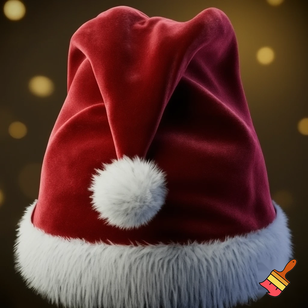 Christmas Santa Claus velvet hat delicate special delicate hat