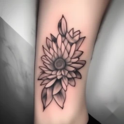 november birth flower tattoo