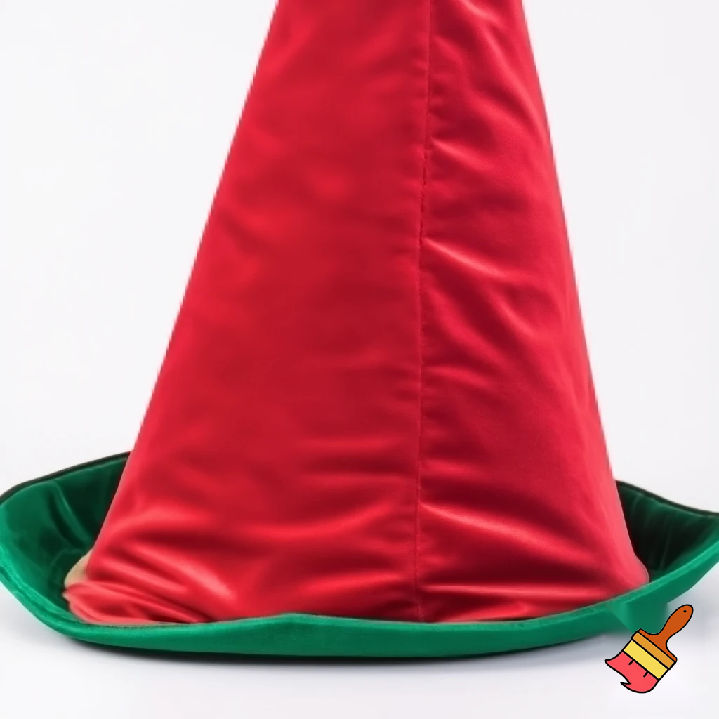 Christmas wizard hat velvet and fabric Santa Claus hat