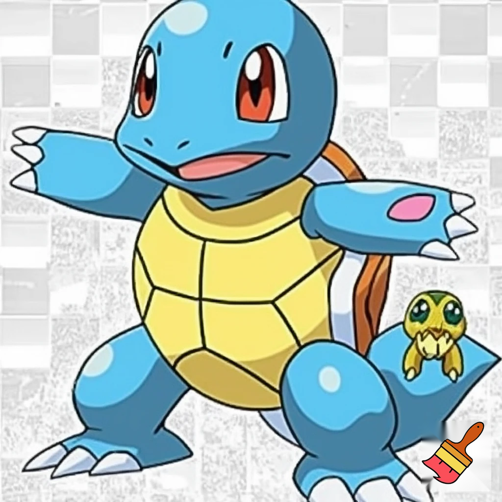 blue rookie level veemon agumon digimon squirtle pokemon fusion with skinny short arms and skinny short legs deatailed tiny turtle creature