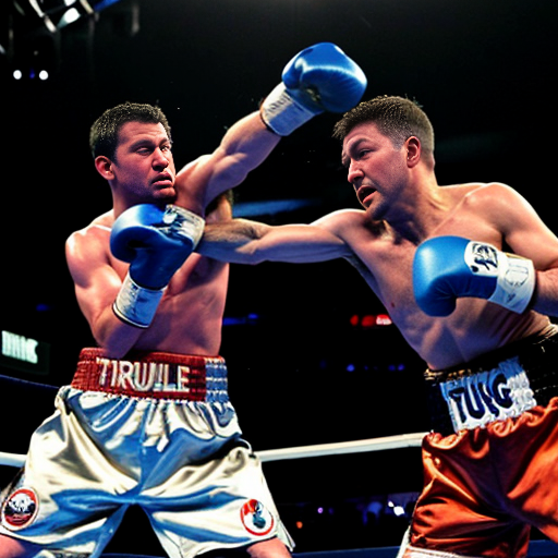 Trump knocking out Jimmy Kimmel in a boxing match