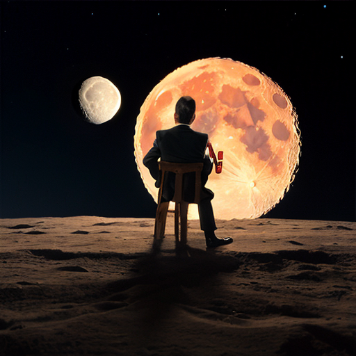 mr bean eating the moon