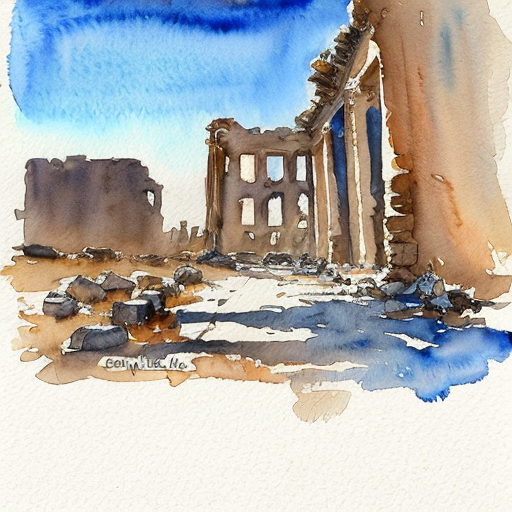 generate a picture from a film of a su[perhero who saves a ruined city