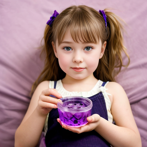 jelly perple  little girl