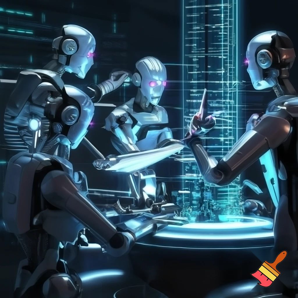 SOME ROBOTS ARE TEACHİNG COD ON CODROOM
