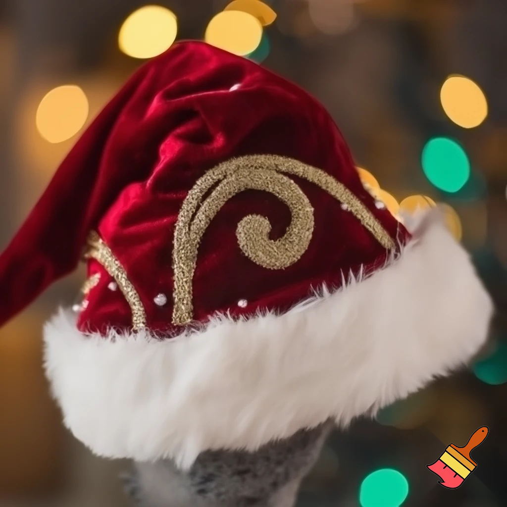 Elf Santa Claus hat velvet Santa Claus elf hat Santa Claus 
