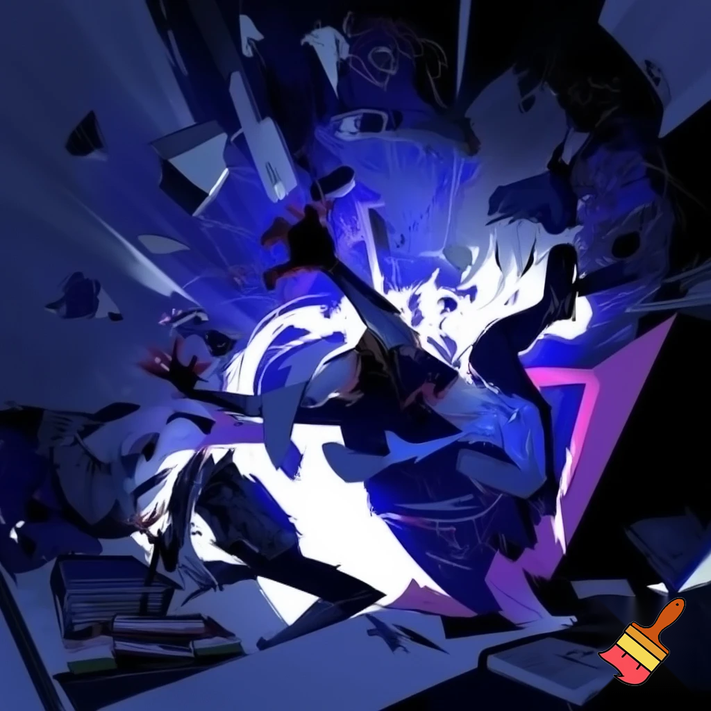 person having an epileptic seizure with objets around