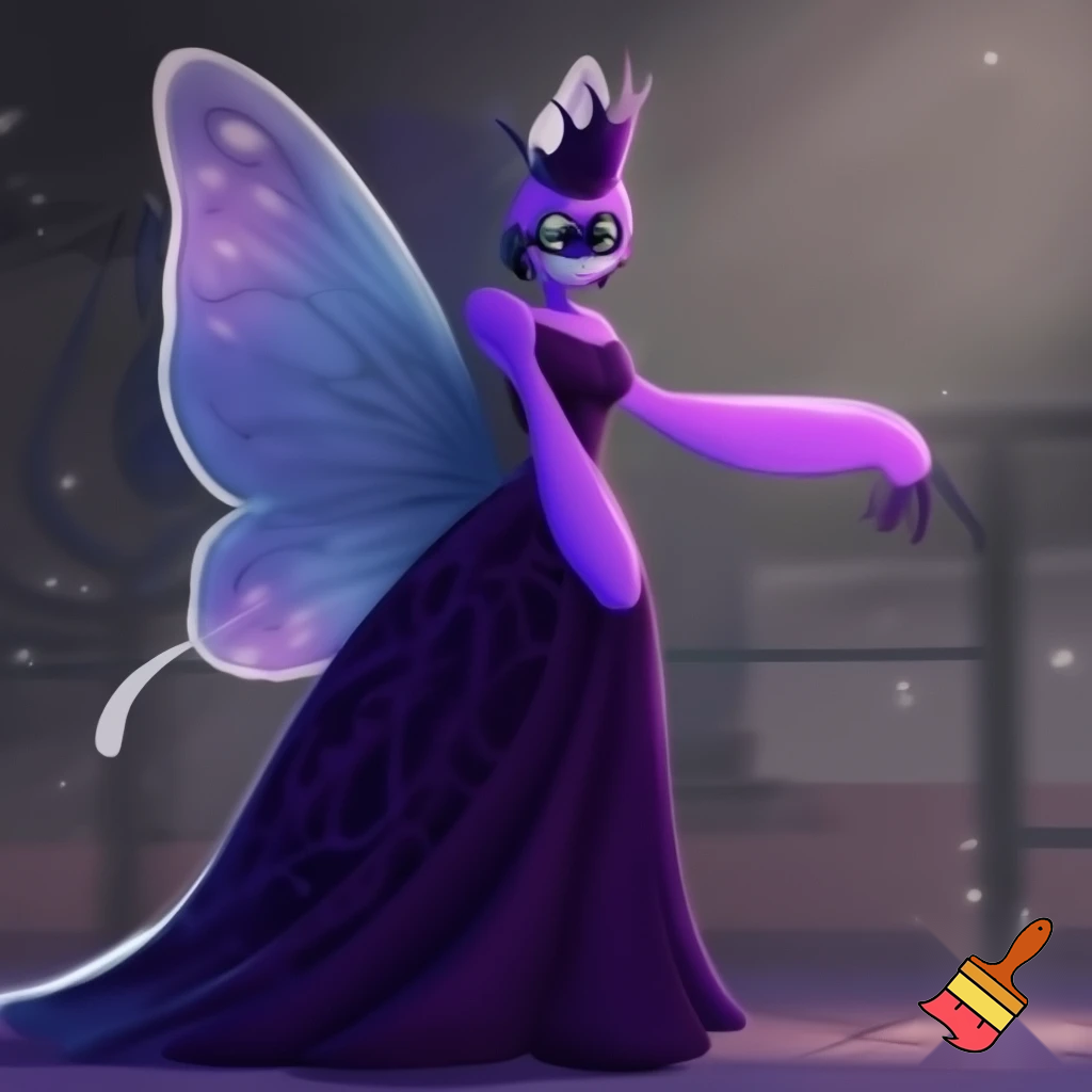 Poppy playtime oc princress lady butterfly purple