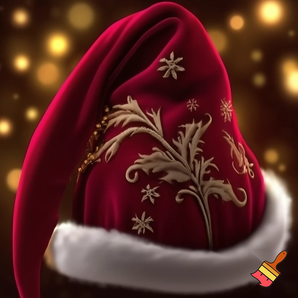 Christmas hat a Christmas hat velvet hat elf velvet