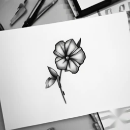 september birth flower tattoo