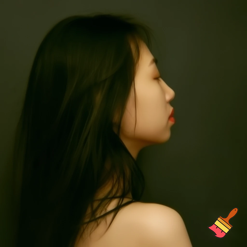 Korean hot naked girl from back Fac towards me