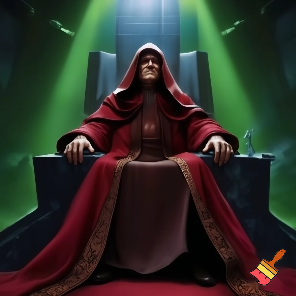 keir stamer dressed as emperor palpatine
